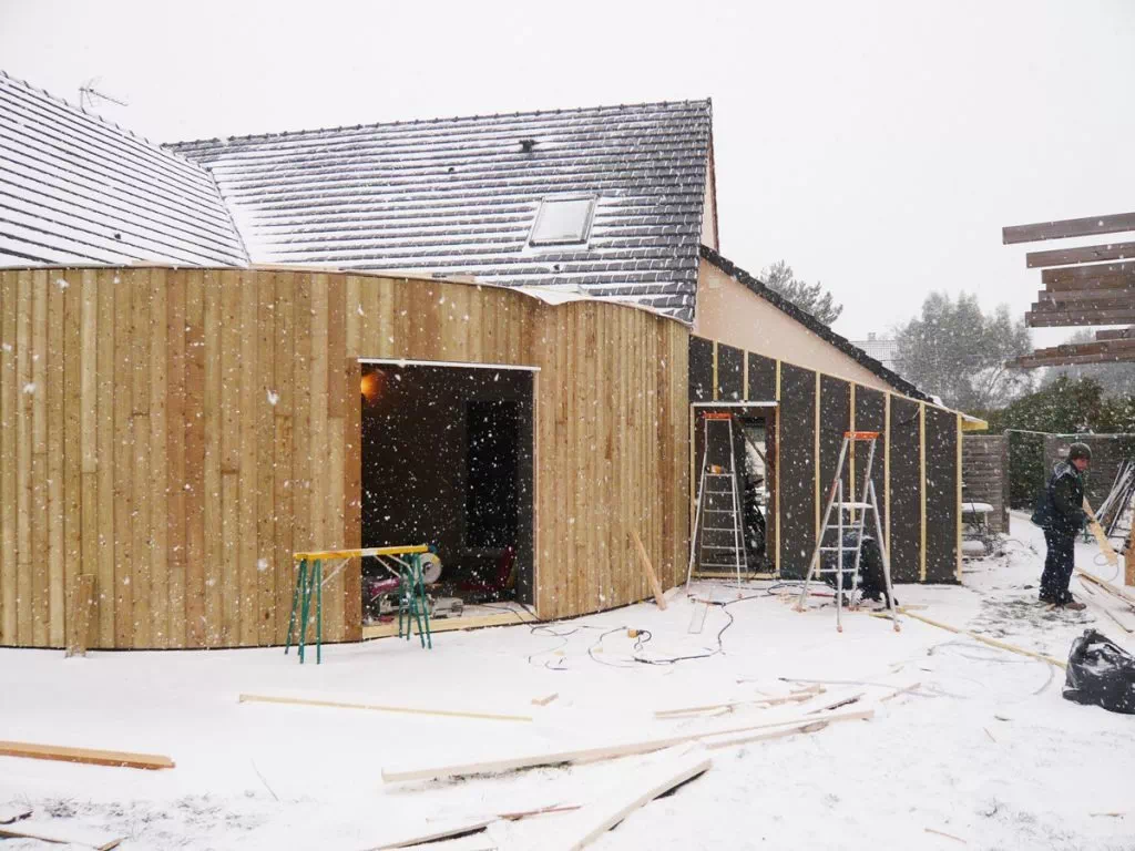 Réalisation de maison ossature bois par l