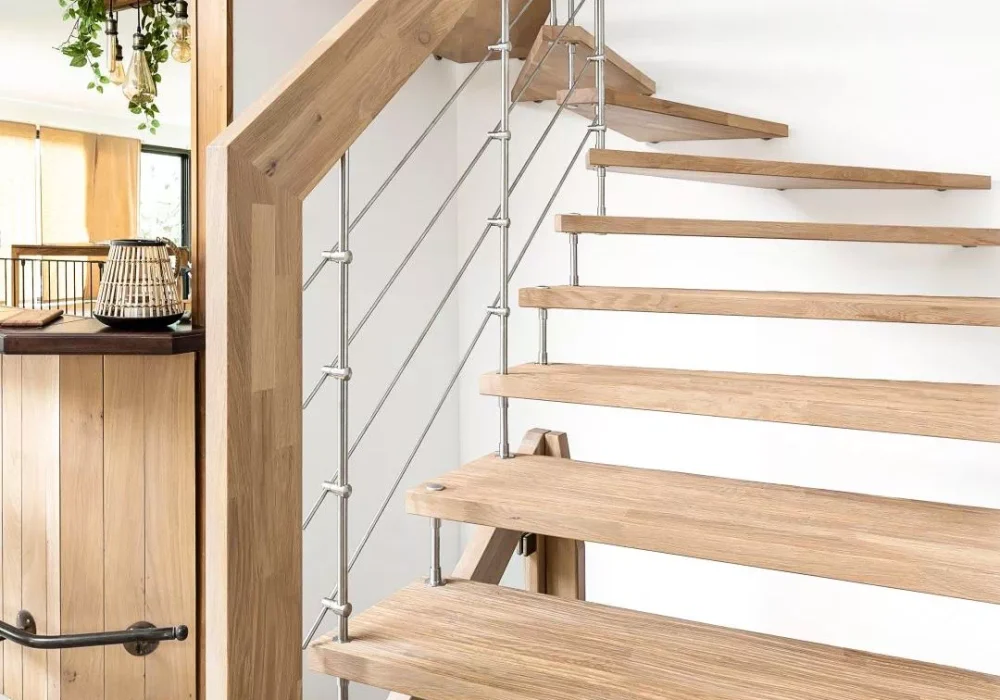 Réalisation d'escaliers par l'entreprise LEVOUX Pascal, menuisier à Châteauroux